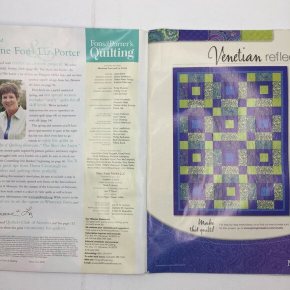 Fons & Porters Love of Quilting Magazine May June 2008 Thimbleberries Spin Wheel - Picture 2 of 12